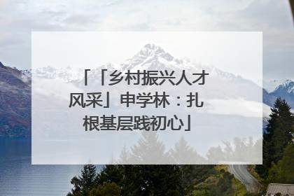 「乡村振兴人才风采」申学林：扎根基层践初心