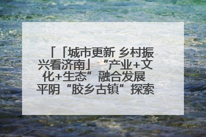 「城市更新 乡村振兴看济南」“产业+文化+生态”融合发展 平阴“胶乡古镇”探索振兴路径成效显著