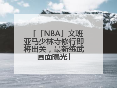 「NBA」文班亚马少林寺修行即将出关，最新练武画面曝光