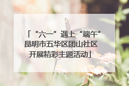 “六一”遇上“端午” 昆明市五华区团山社区开展精彩主题活动