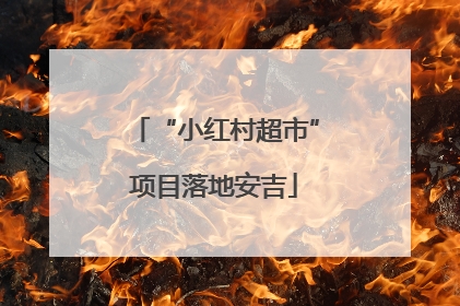 “小红村超市”项目落地安吉