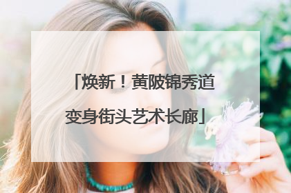 焕新！黄陂锦秀道变身街头艺术长廊