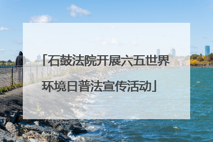 石鼓法院开展六五世界环境日普法宣传活动