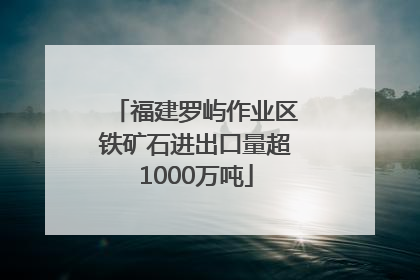 福建罗屿作业区铁矿石进出口量超1000万吨