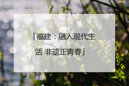 福建：融入现代生活 非遗正青春