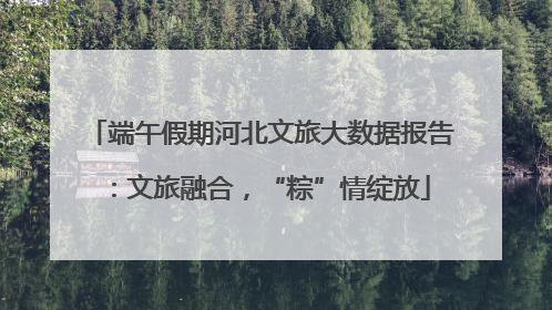 端午假期河北文旅大数据报告：文旅融合，“粽”情绽放