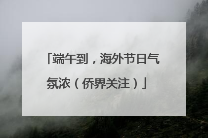 端午到，海外节日气氛浓（侨界关注）