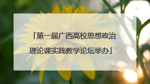 第一届广西高校思想政治理论课实践教学论坛举办