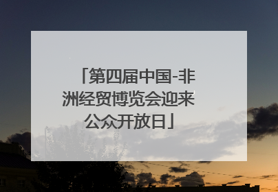 第四届中国-非洲经贸博览会迎来公众开放日