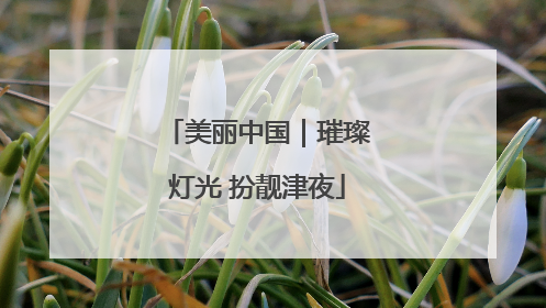 美丽中国｜璀璨灯光 扮靓津夜