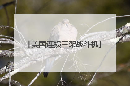 美国连损三架战斗机