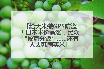 给大米装GPS防盗！日本米价高涨，民众“按克分饭”……还有人去韩国买米