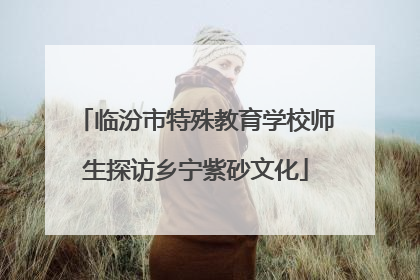 临汾市特殊教育学校师生探访乡宁紫砂文化