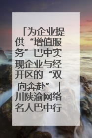 为企业提供“增值服务”巴中实现企业与经开区的“双向奔赴”｜川陕渝网络名人巴中行