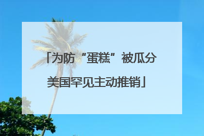 为防“蛋糕”被瓜分 美国罕见主动推销