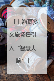 上海更多文旅场景引入“智慧大脑”