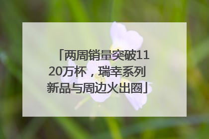 两周销量突破1120万杯，瑞幸系列新品与周边火出圈