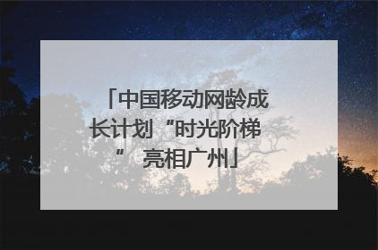 中国移动网龄成长计划“时光阶梯” 亮相广州