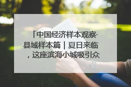中国经济样本观察·县域样本篇｜夏日来临，这座滨海小城吸引众多年轻人打卡……