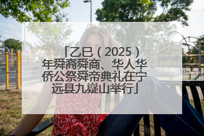 乙巳（2025）年舜裔舜商、华人华侨公祭舜帝典礼在宁远县九嶷山举行