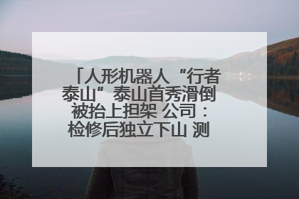 人形机器人“行者泰山”泰山首秀滑倒被抬上担架 公司：检修后独立下山 测试就是为暴露问题