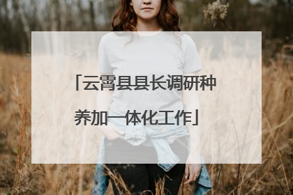 云霄县县长调研种养加一体化工作
