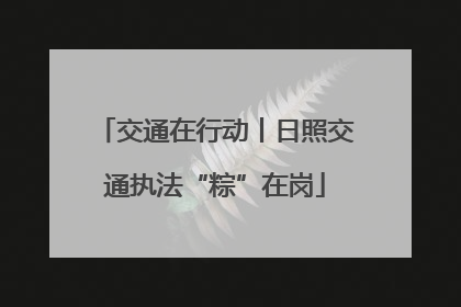 交通在行动丨日照交通执法“粽”在岗