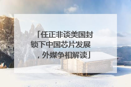 任正非谈美国封锁下中国芯片发展，外媒争相解读