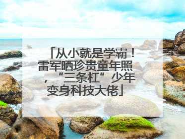从小就是学霸！雷军晒珍贵童年照，“三条杠”少年变身科技大佬