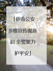 伊春公安：多维宣传强意识 全警聚力护平安