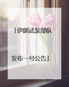 伊朗武装部队发布一号公告