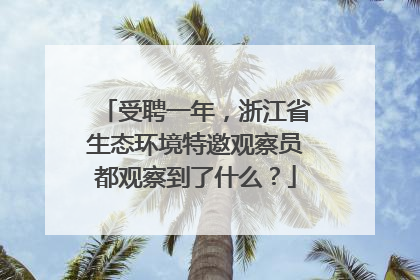受聘一年，浙江省生态环境特邀观察员都观察到了什么？