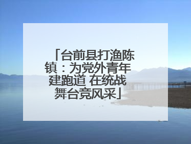 台前县打渔陈镇：为党外青年建跑道 在统战舞台竞风采