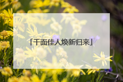 千面佳人焕新归来