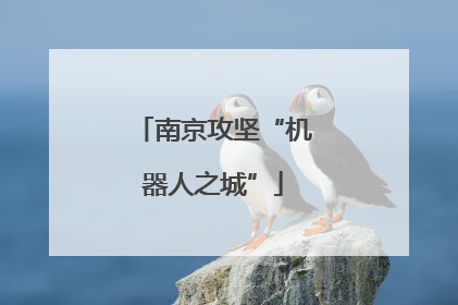 南京攻坚“机器人之城”