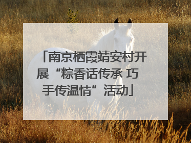 南京栖霞靖安村开展“粽香话传承 巧手传温情”活动