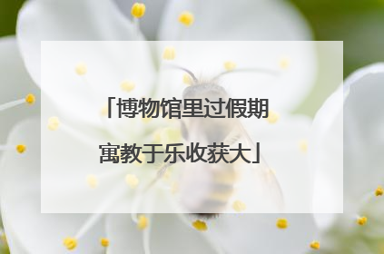 博物馆里过假期 寓教于乐收获大