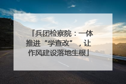 兵团检察院：一体推进“学查改”，让作风建设落地生根