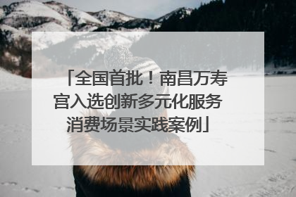 全国首批！南昌万寿宫入选创新多元化服务消费场景实践案例