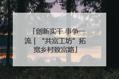 创新实干 事争一流｜“共富工坊”拓宽乡村致富路