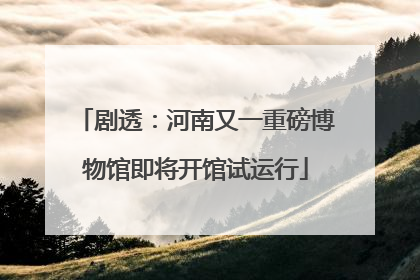剧透：河南又一重磅博物馆即将开馆试运行
