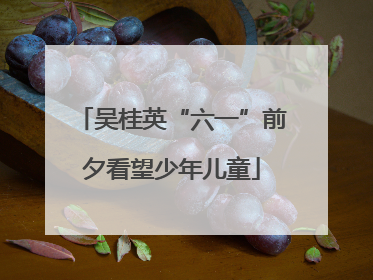 吴桂英“六一”前夕看望少年儿童