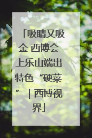 吸睛又吸金 西博会上乐山端出特色“硬菜”｜西博视界