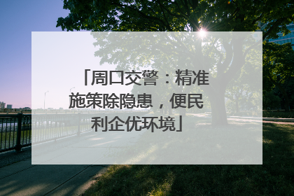 周口交警：精准施策除隐患，便民利企优环境
