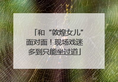 和“敦煌女儿”面对面！现场戏迷多到只能坐过道