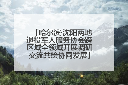 哈尔滨·沈阳两地退役军人服务协会跨区域全领域开展调研交流共绘协同发展
