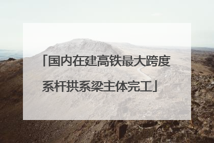 国内在建高铁最大跨度系杆拱系梁主体完工
