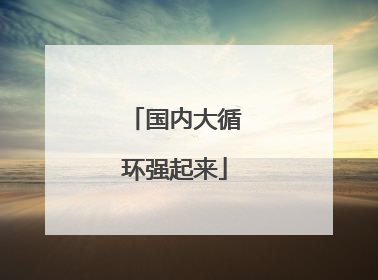 国内大循环强起来
