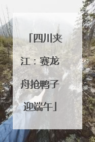 四川夹江：赛龙舟抢鸭子迎端午