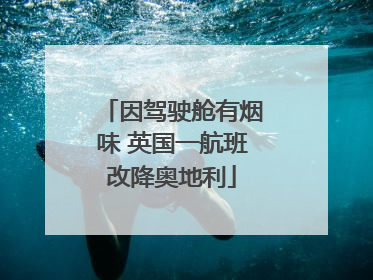 因驾驶舱有烟味 英国一航班改降奥地利